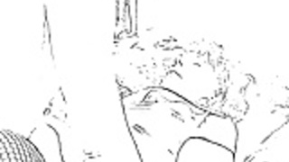 漫画ラテックス、ストッキング、クランプ、フェラチオ、クソ、オーガズム