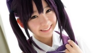 声を我慢しながらも何度も小さく絶頂する美人娘’白井ゆずか’ご注文はうさぎですか？天々座理世