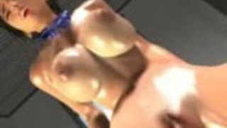 エッチな3Dアニメレズビアンはコックを共有します