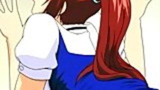 キューティーは変態射シーンまで、棒で遊ぶ