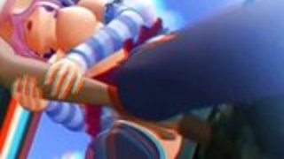 巨大な黒いディックを取ってティーンのアニメ